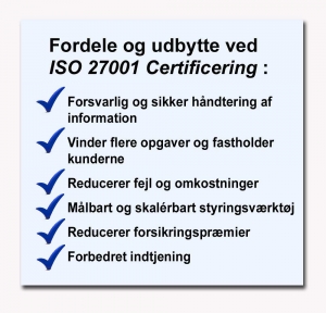 ISO/IEC 27001 Certificering – Udbytte og fordele for virksomheden
